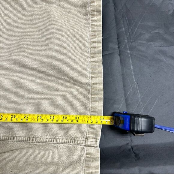 Eddie Bauer Womens 18Petite Corduroy Long Skirt Tan 100% Cotton Modest Back Slit - Picture 10 of 15